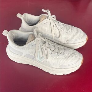 Vionic Walk Max Cream Ivory Lace-up Athletic Walking Shoe Sneaker Women’s 9.5